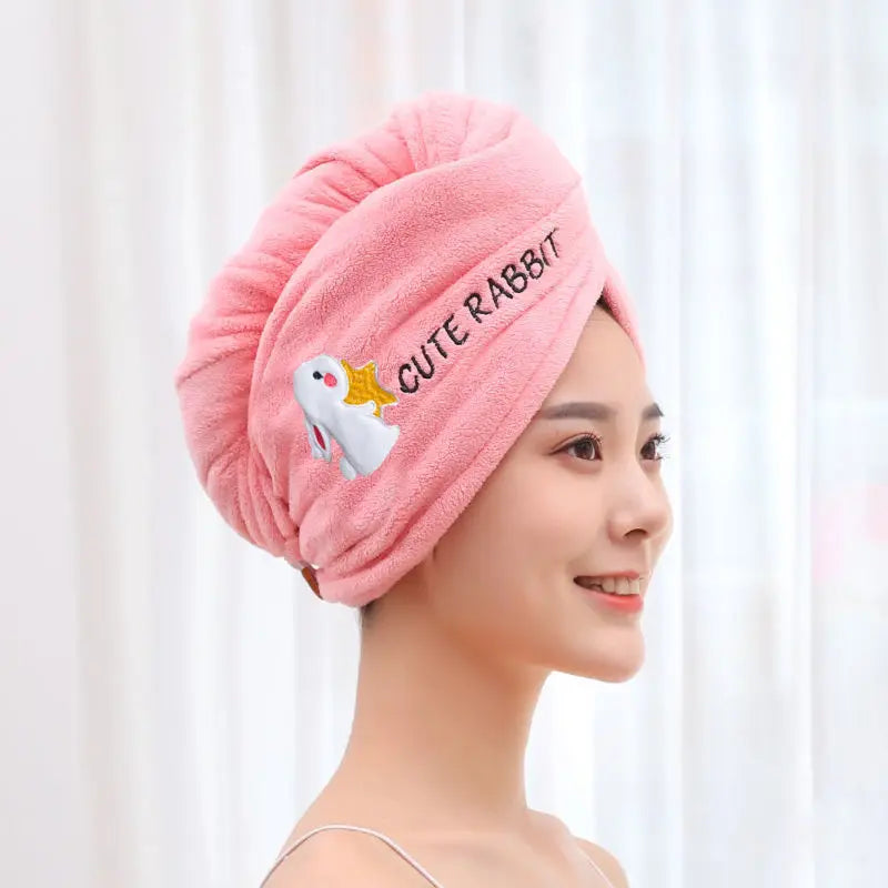 Microfiber Hair Turban – Absorbent Towel Wrap for Quick Drying