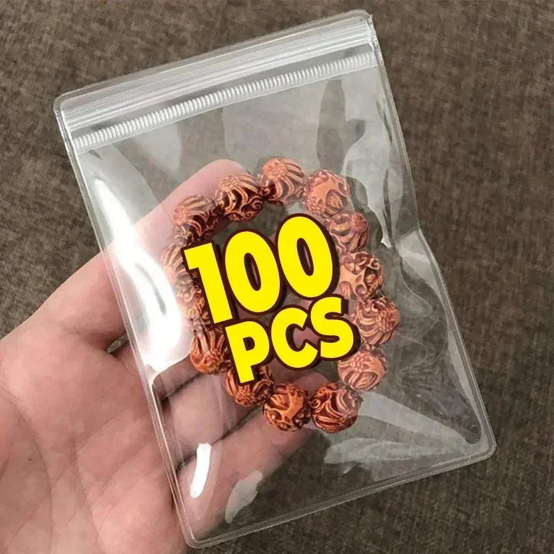 Transparent PVC Zip Jewelry Pouches – Anti-Oxidation Bags for Storage