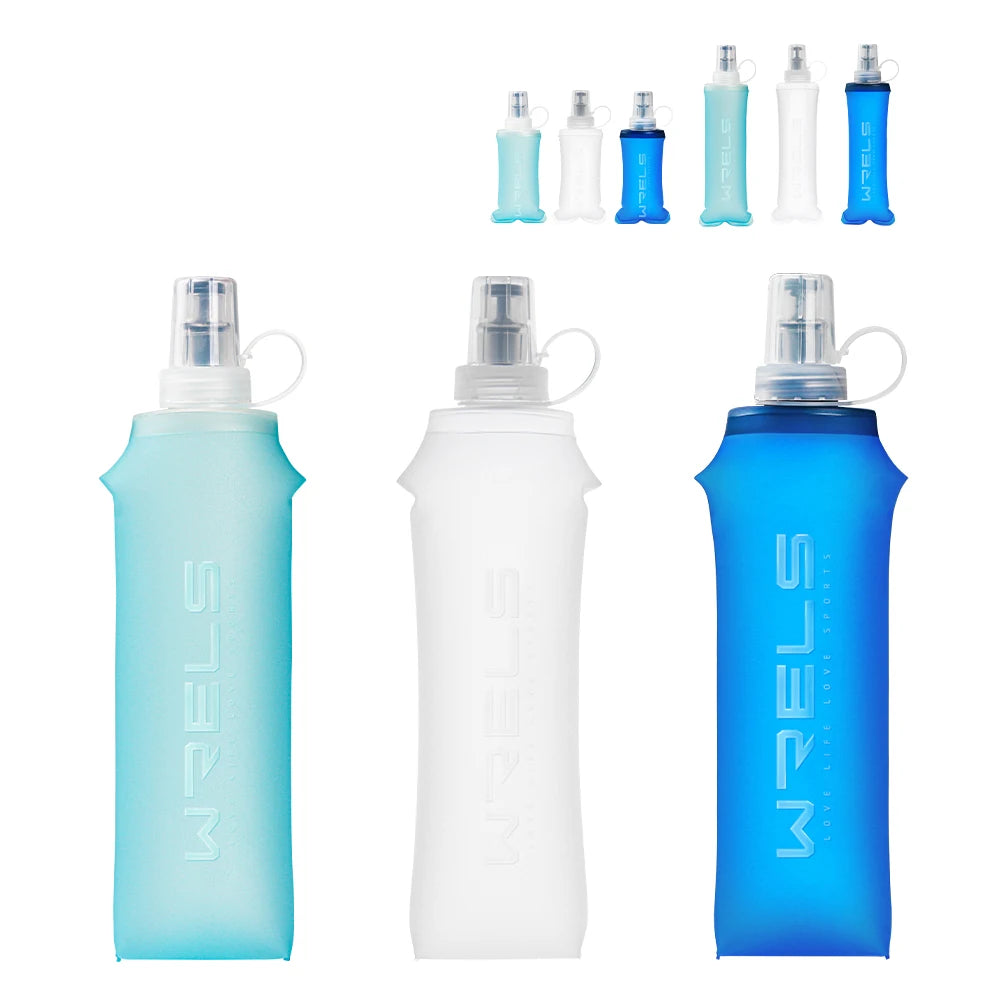 Collapsible TPU Soft Flask – BPA-Free Folding Water Bottle for Hiking and Running
