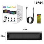 Flexible LED Matrix Panel – RGB Bluetooth App Control for Shop Signage