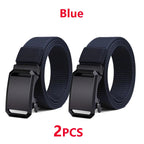 Tactical Canvas Belt – Durable Automatic Buckle for Men Outdoor Hunting