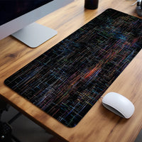 Large Colorful Particle Mouse Pad – Non-Slip Desk Mat for PC Gaming