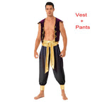 Arabian Prince Costume – Men’s Aladdin Cosplay Outfit for Halloween