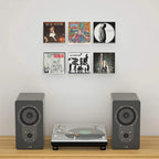 Acrylic Wall-Mounted Record Shelf – Transparent Display for Vinyl Collection
