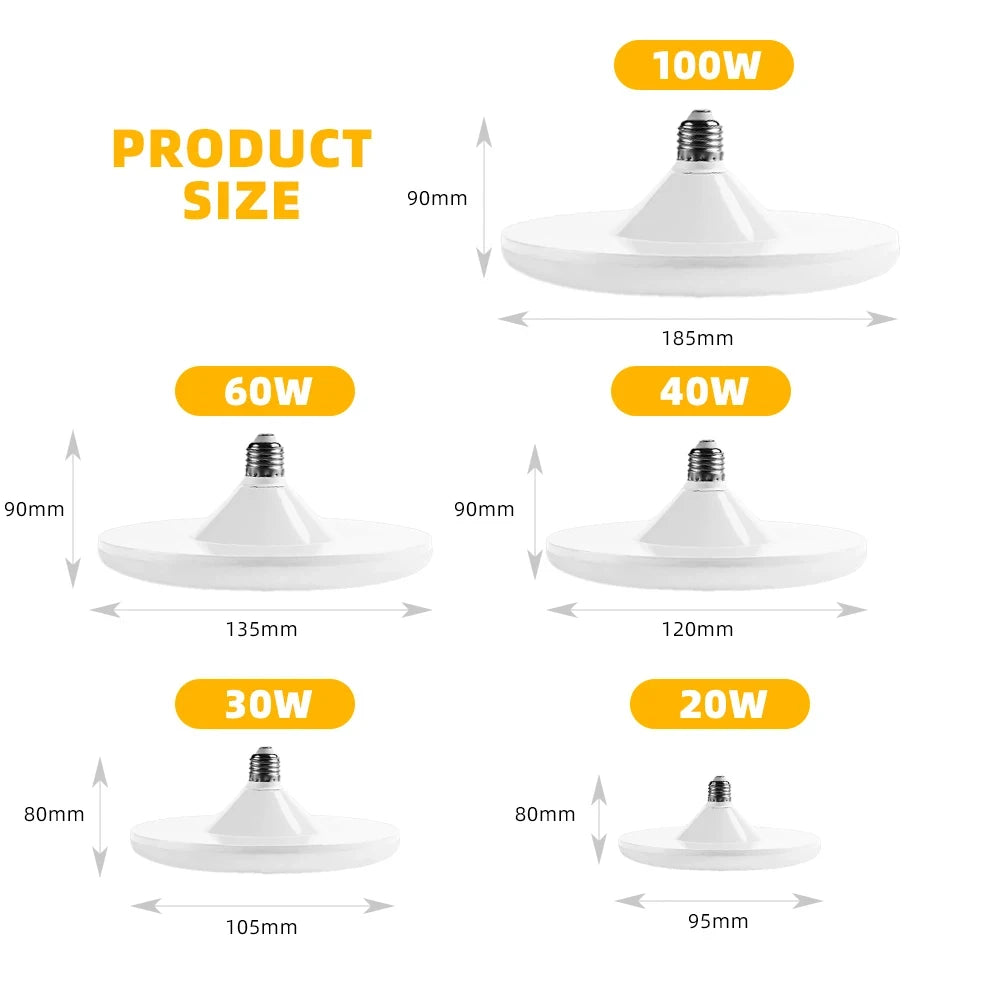 LED Flying Saucer Bulb – Energy Saving E27 Lamp for Indoor Home Lighting