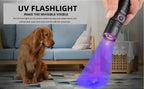 15W UV 365nm Blacklight Flashlight – Rechargeable Torch for Pet Urine Detection