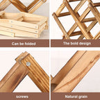 Wooden Stackable Wine Racks – Modular Storage Shelves for Home Bar Decor