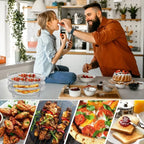 Stackable Air Fryer Rack – Stainless Steel Tray for Oven Cooking