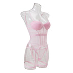 Mesh Lingerie Bodysuit Set – Backless Lace 3 Piece Lingerie for Women