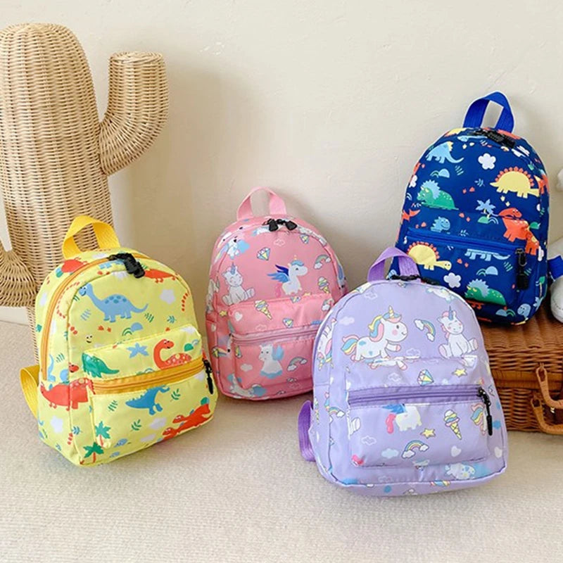 Dinosaur Cartoon Backpack – Waterproof Kids Schoolbag for Kindergarten