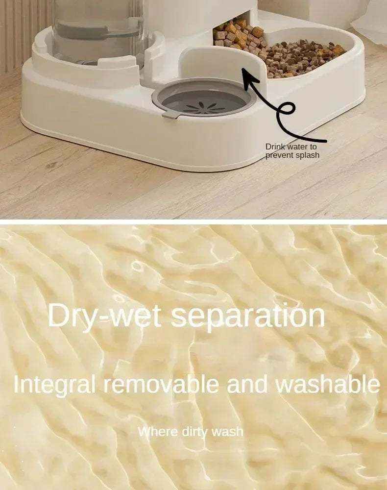 Automatic Pet Feeder – Large Capacity Water Fountain for Dogs and Cats