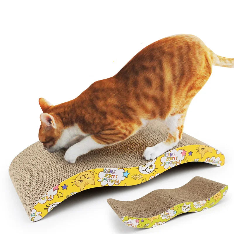 Corrugated Cardboard Cat Scratcher – Durable Claw Sharpening Pad for Cats