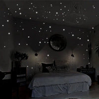 Luminous Star Wall Stickers – Glow in the Dark Vinyl Decor for Kids Rooms