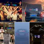 Bluetooth LED Car Sign – Programmable Scrolling Message Display for Auto Decor