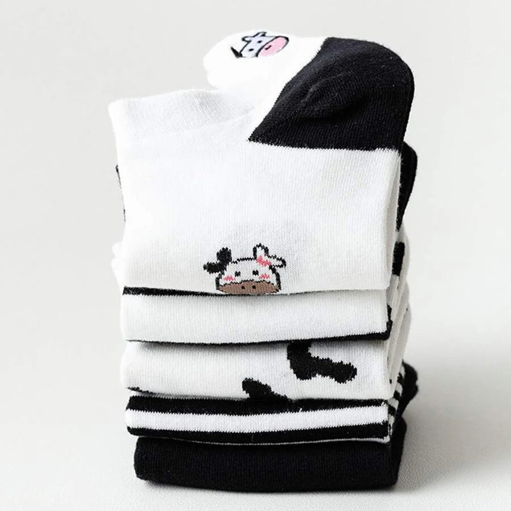 Cartoon Animal Ankle Socks – Cute Low Cut Cotton Hosiery for Women
