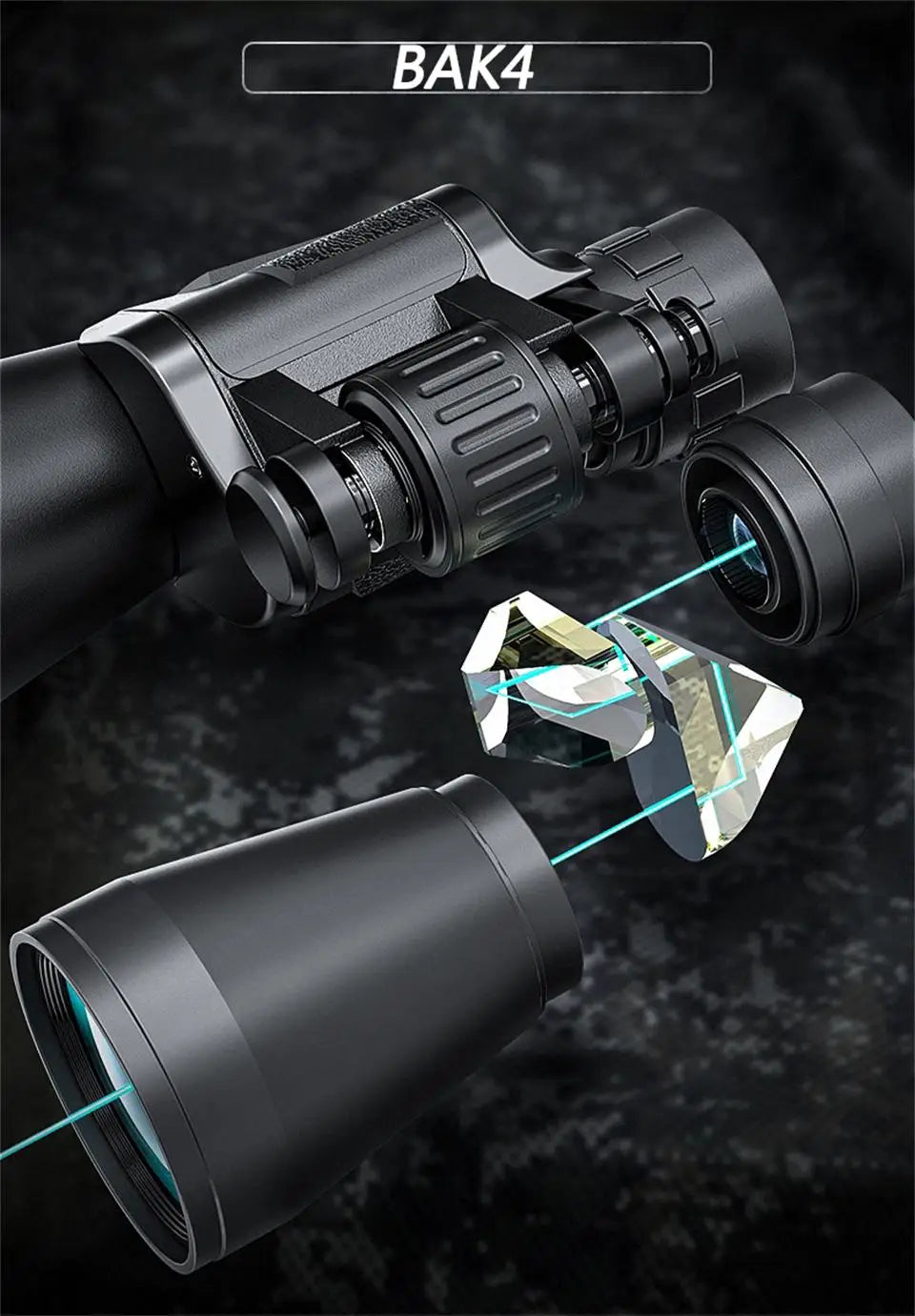 HD Zoom Binoculars – 20x50 BAK4 Prism Professional Telescope for Outdoor