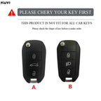 TPU Flip Key Case – Protective Shell for Peugeot and Citroen Car Remotes