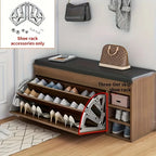 Stainless Steel Flip Shoe Rack – Thickened Hardware for Cabinet Storage