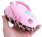 Plush Slipper Dog Toy – Durable Squeaky Rope Teether for Pet Boredom Relief