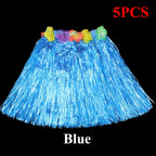 Hawaiian Hula Grass Skirt – Tropical Costume for Beach Parties and Luaus