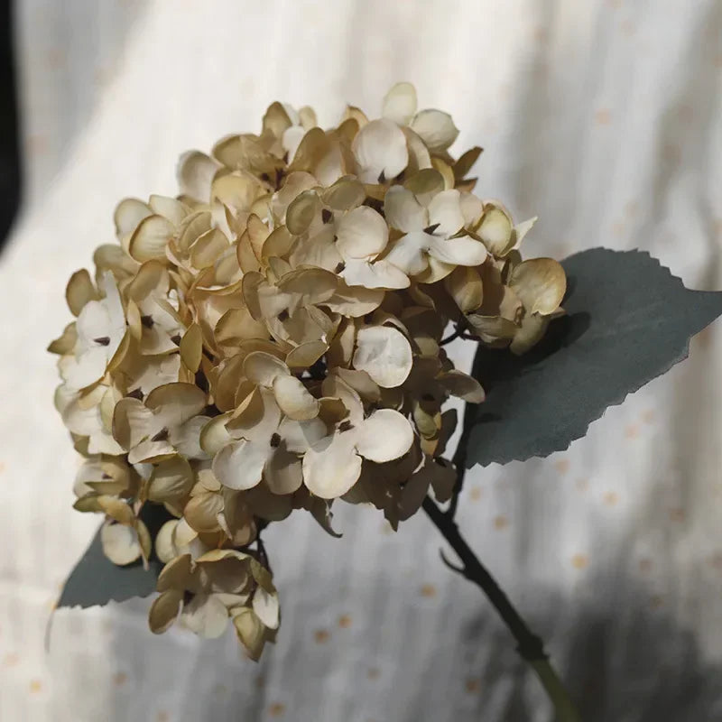 Artificial Silk Hydrangea – Realistic Flower Stem for Wedding Decor