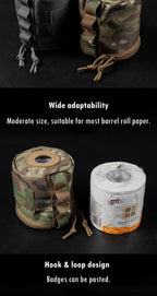 Molle Tissue Dispenser – Tactical Roll Paper Storage for Outdoor Hunting