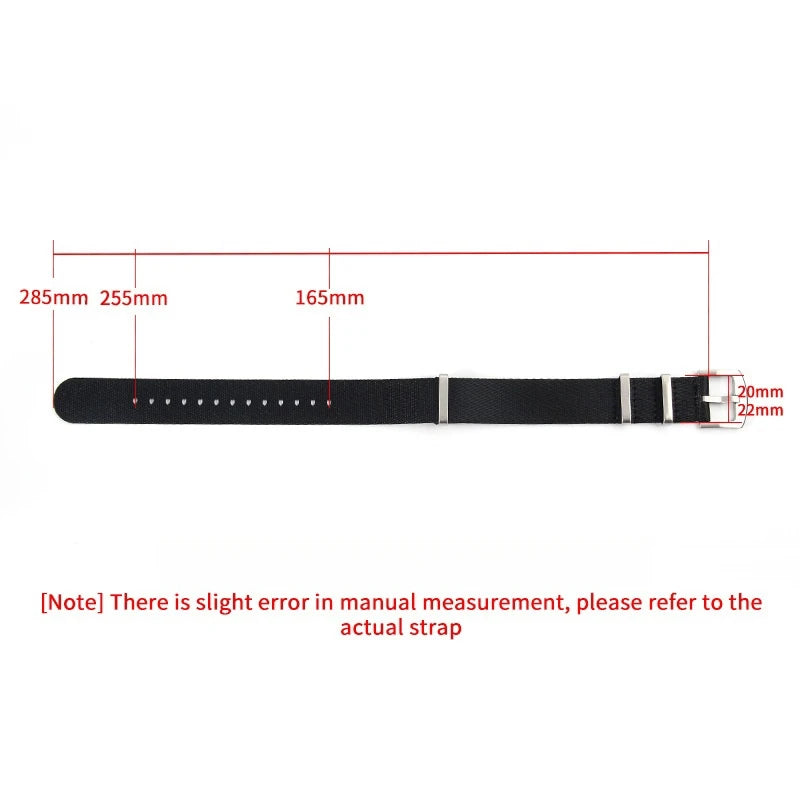 Nylon Watch Strap – 20mm 22mm Sport Band for Omega Seiko Rolex