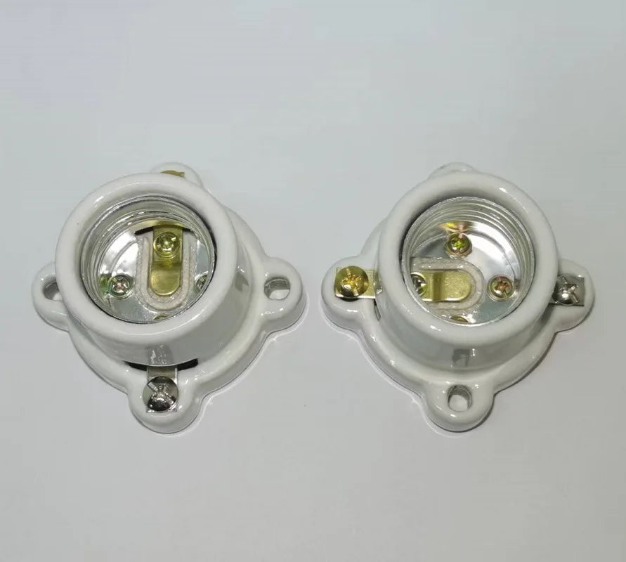 E27 Screw Light Bulb Socket – Ceiling Lamp Holder Base for Home Lighting