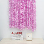 Artificial Wisteria Flower Garland – Hanging Vines for Wedding Party Decor