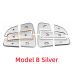 Steering Wheel Button Trim – Decorative Stickers for Mercedes Benz Interior