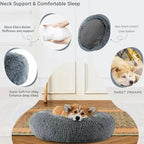 Round Plush Pet Bed – Soft Warm Sleeping Mat for Large Dogs and Cats