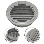 Stainless Steel Round Vent Grille – 70-300mm External Wall Duct for Ventilation