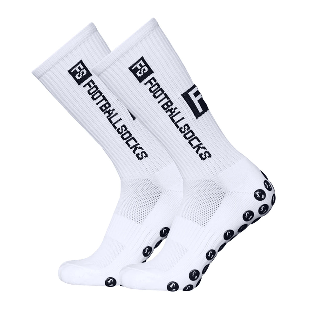 Anti-Slip Athletic Sports Socks – Stretchy Grip Crew for Football Soccer