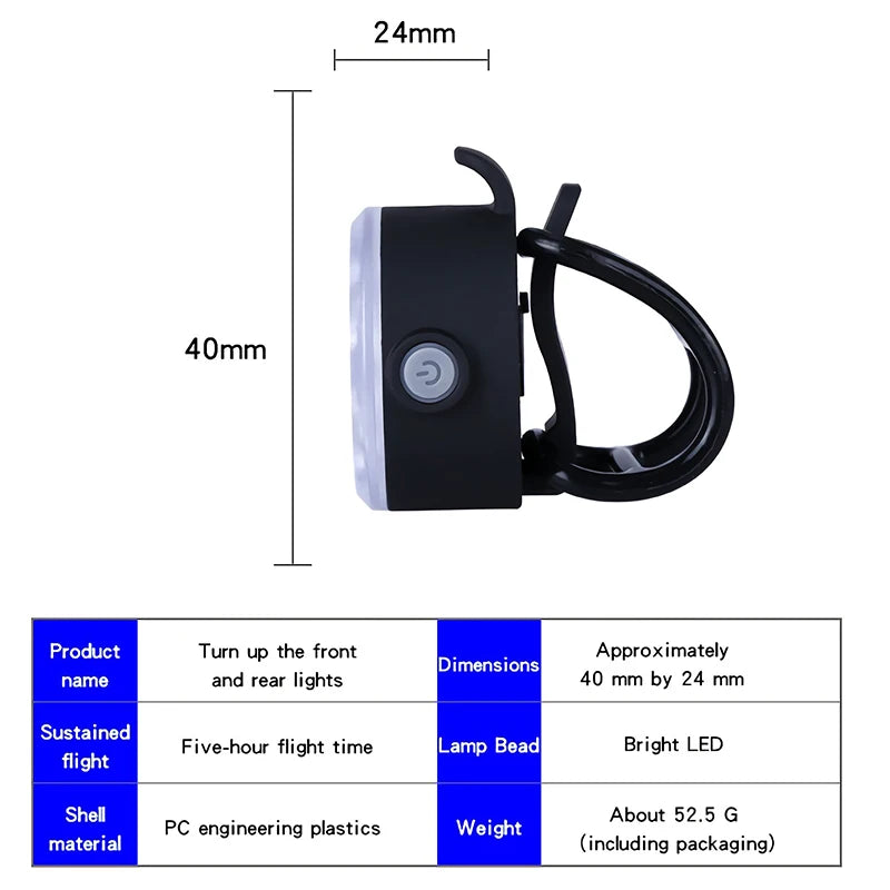 Rechargeable Bike Light Set – Waterproof LED Headlight for MTB Cycling