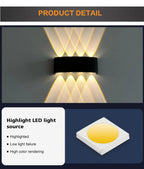 Aluminum LED Wall Lamp – IP65 Waterproof Lighting for Indoor and Outdoor