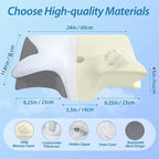 Memory Foam Cervical Pillow – Ergonomic Contour Support for Neck Pain Relief