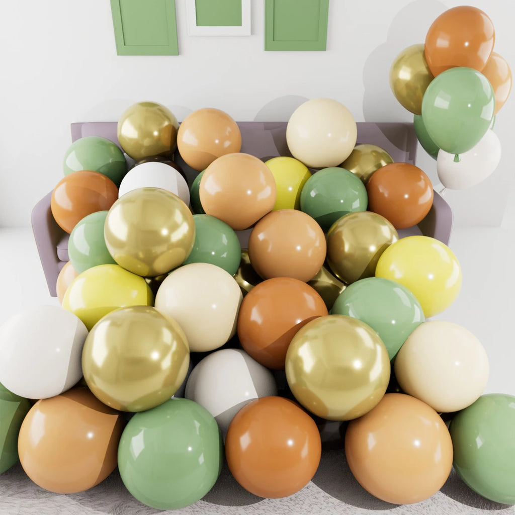 Metallic Pearl and Confetti Balloons – Decorative Latex Set for Party Events