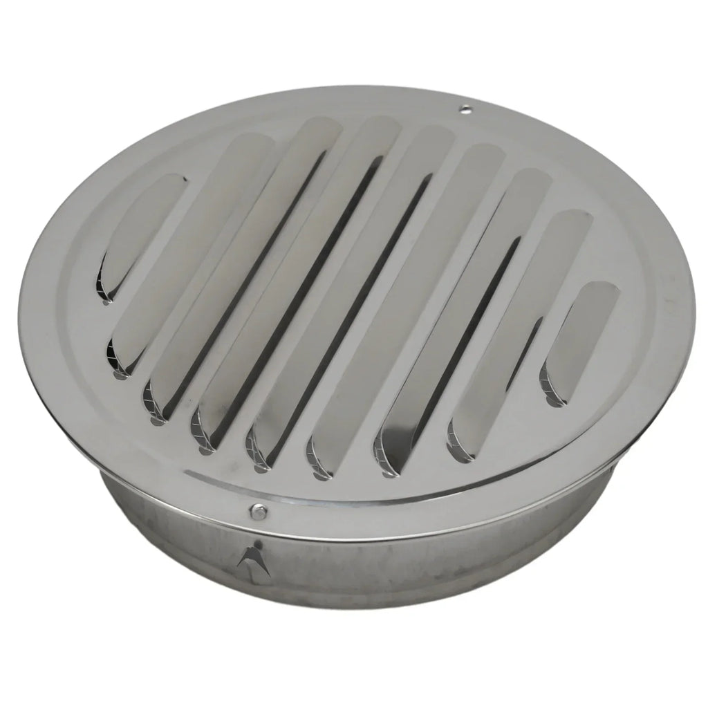 Stainless Steel Round Vent Grille – 70-300mm External Wall Duct for Ventilation