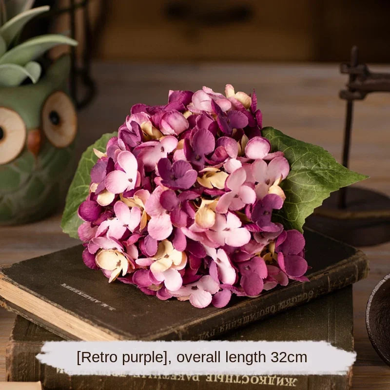 Artificial Silk Hydrangea – Realistic Flower Stem for Wedding Decor