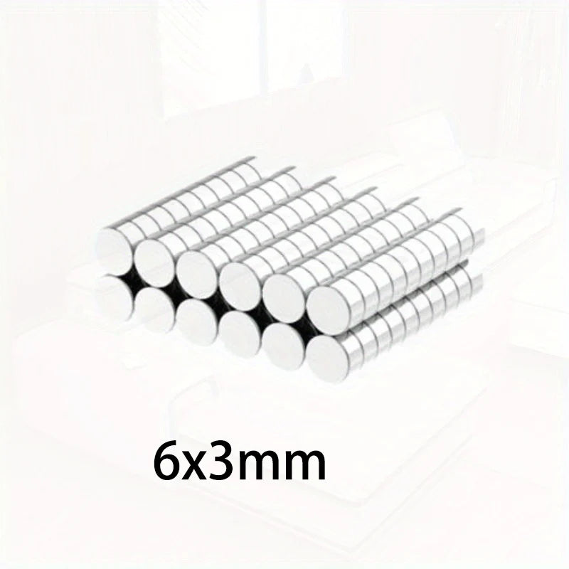 Small Round Disc Magnets – 6mm x 3mm Neodymium Magnets for DIY and Industrial