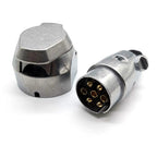 7-Pin Trailer Plug and Socket – Aluminum Alloy Connector for RV Boat Truck