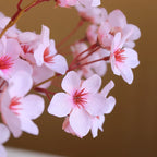 Artificial Silk Cherry Blossom Branch – 41cm Peach Floral for Wedding Decor