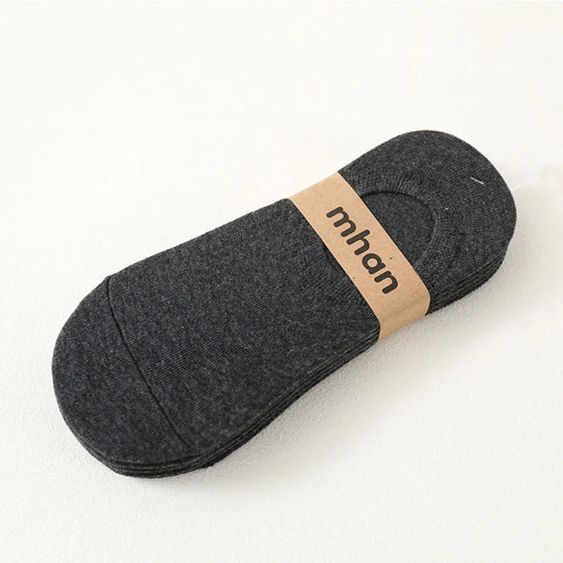 Silicone Invisible Boat Socks – Soft Cotton Women's Ankle Liners for Summer
