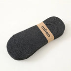 Silicone Invisible Boat Socks – Soft Cotton Women's Ankle Liners for Summer
