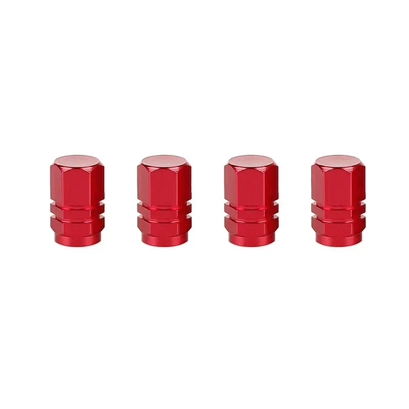 Aluminum Alloy Tire Valve Caps – Dustproof Rim Stem Covers for Automobiles
