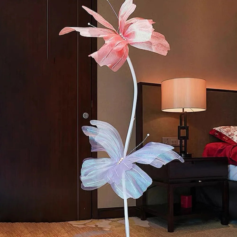 Large 3D Gauze Butterfly Decoration – Hollow Hanging Display for Weddings
