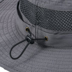 Wide Brim Cooling Sun Hat – Foldable Boonie Cap for Hiking Fishing Safari