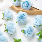 Artificial Silk Rose Heads – Decorative Flowers for Wedding Home Decor