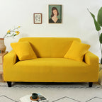 Jacquard Stretch Sofa Cover – Elastic Slipcover for L Shape and Standard Couches