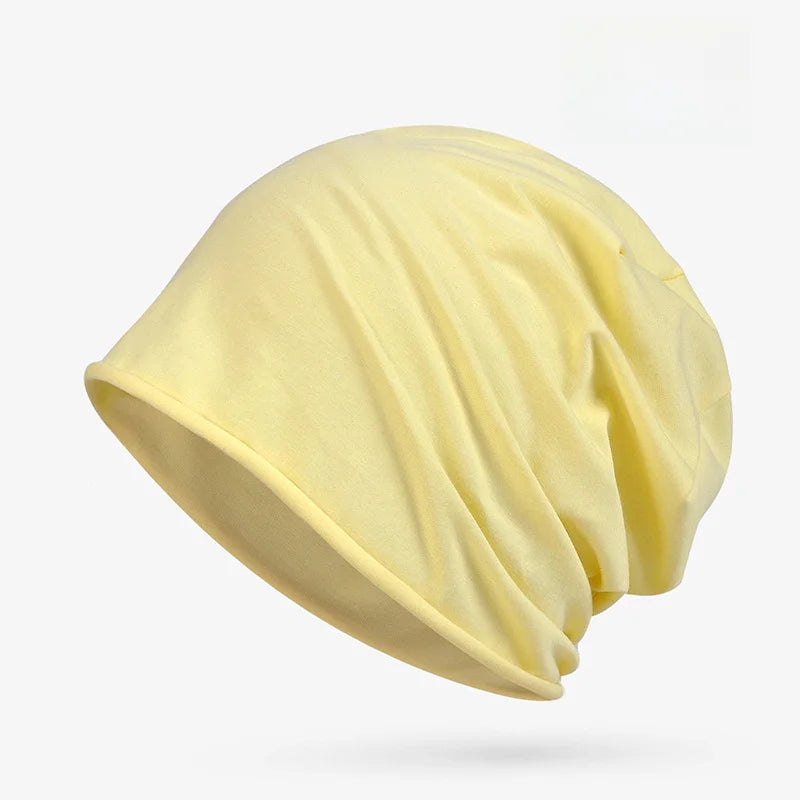 Cotton Sleep Cap – Breathable Unisex Headscarf for Nightwear and Hair Loss